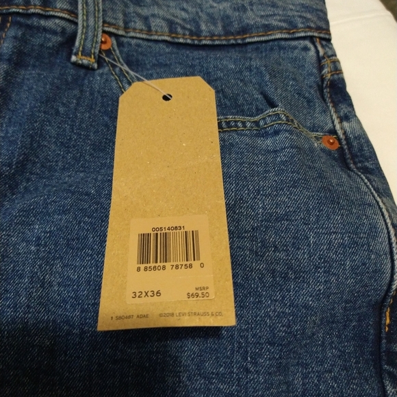 Levi's 514 Medium Indigo Straight Leg Regular Fit Blue Jeans - Picture 6 of 15